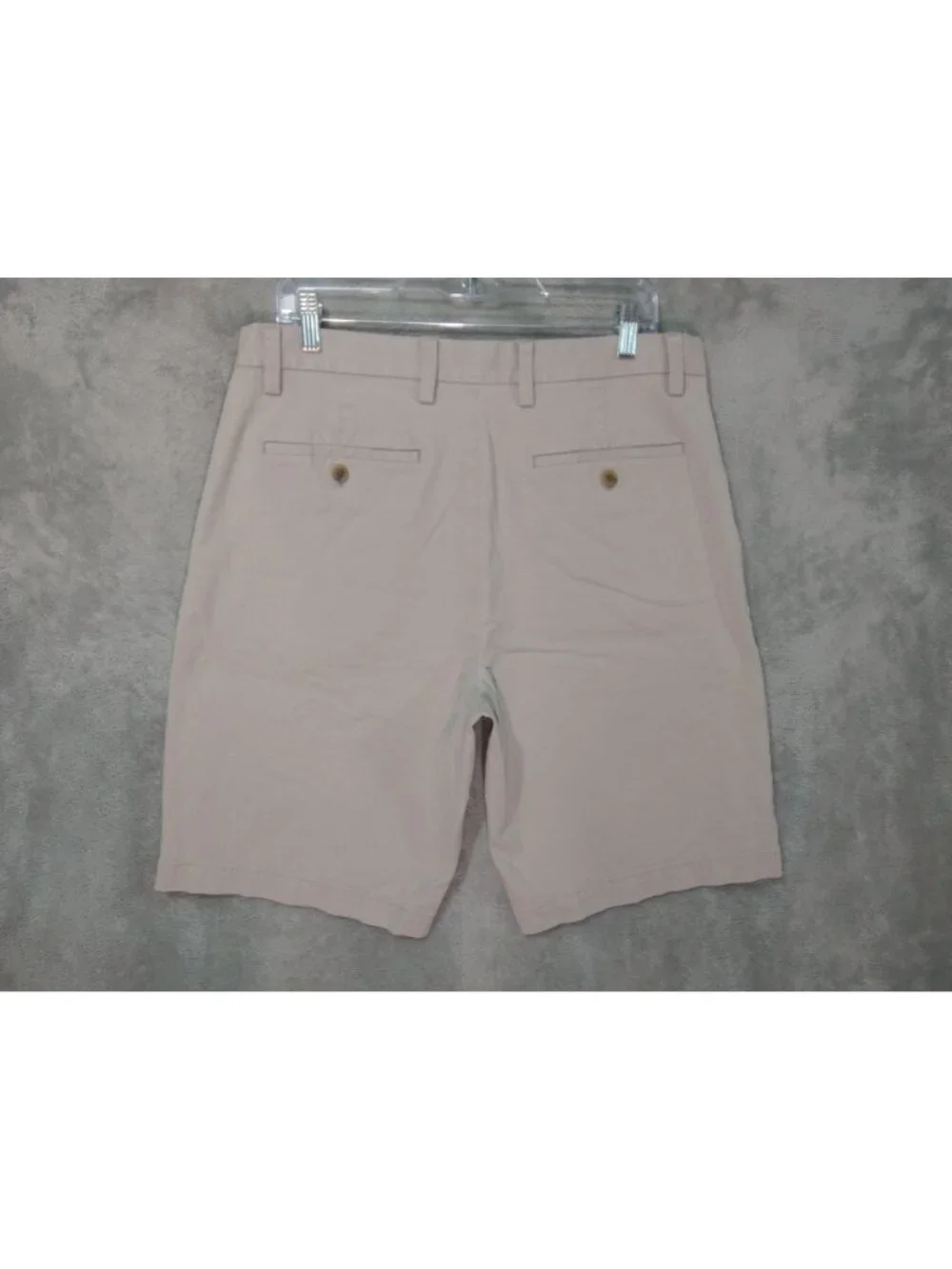 Banana Republic Shorts Mens 34 Beige Chino Emerson Flat Front Casual Preppy